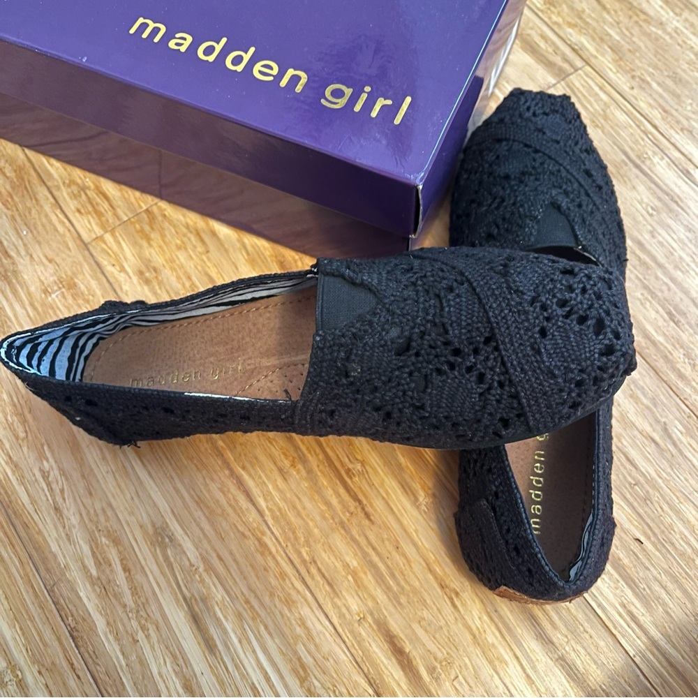 NWT Madden Girl Black Loafers 6.5